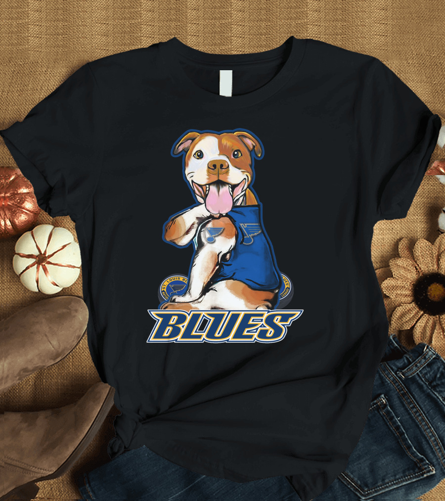 St. Louis Blues Pitbull Hockey Team T-Shirt