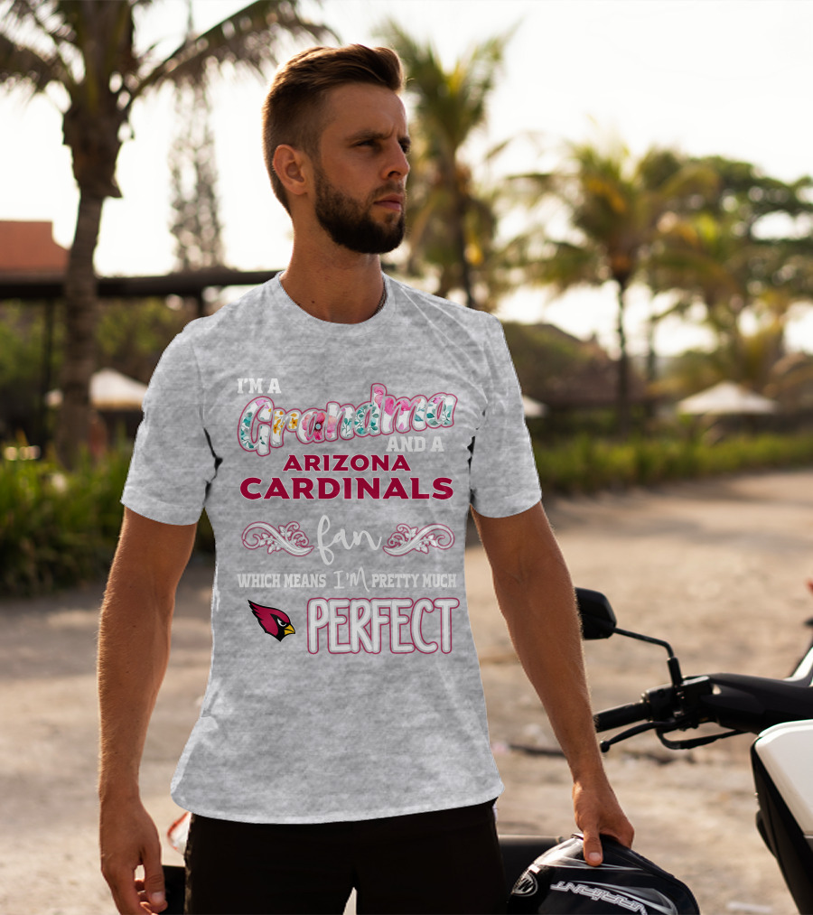 I'm A Grandma And A Arizona Cardinals Fan Which Means I'm Pretty Much Perfect T-Shirt