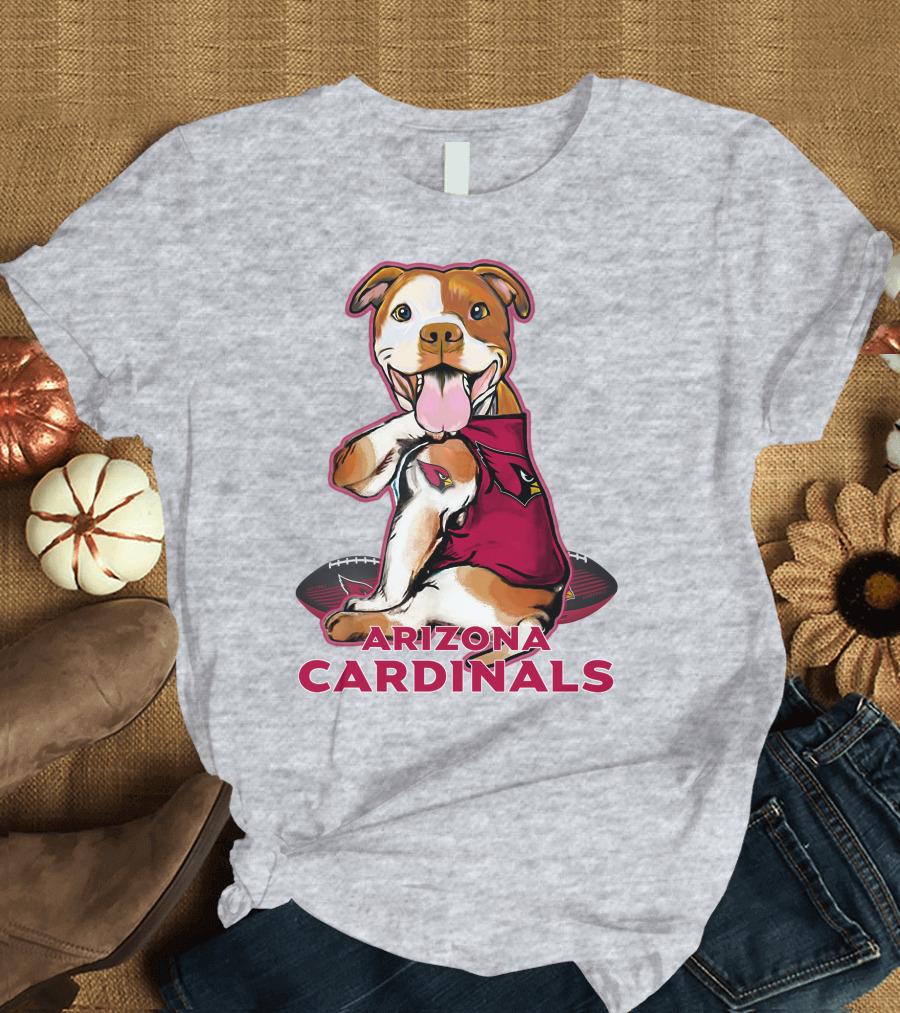 Arizona Cardinals Pitbull Football Fan T-Shirt