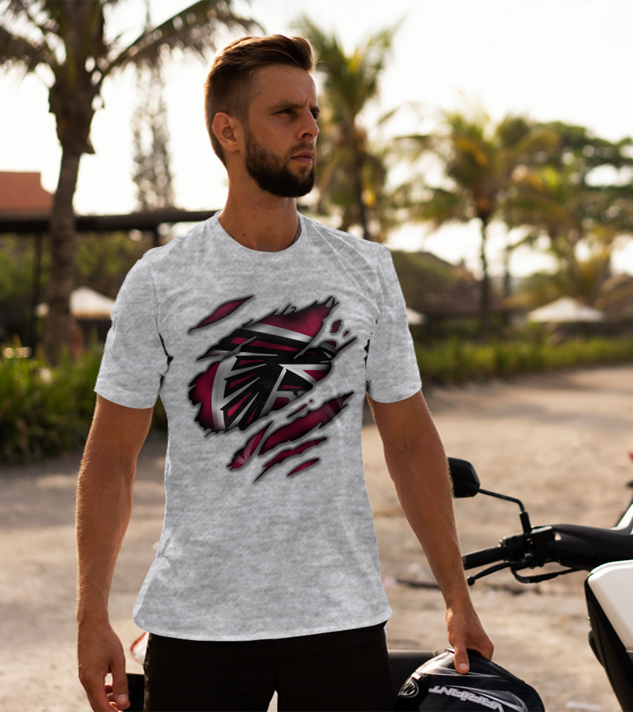Atlanta Falcons Logo Claw Marks T-Shirt