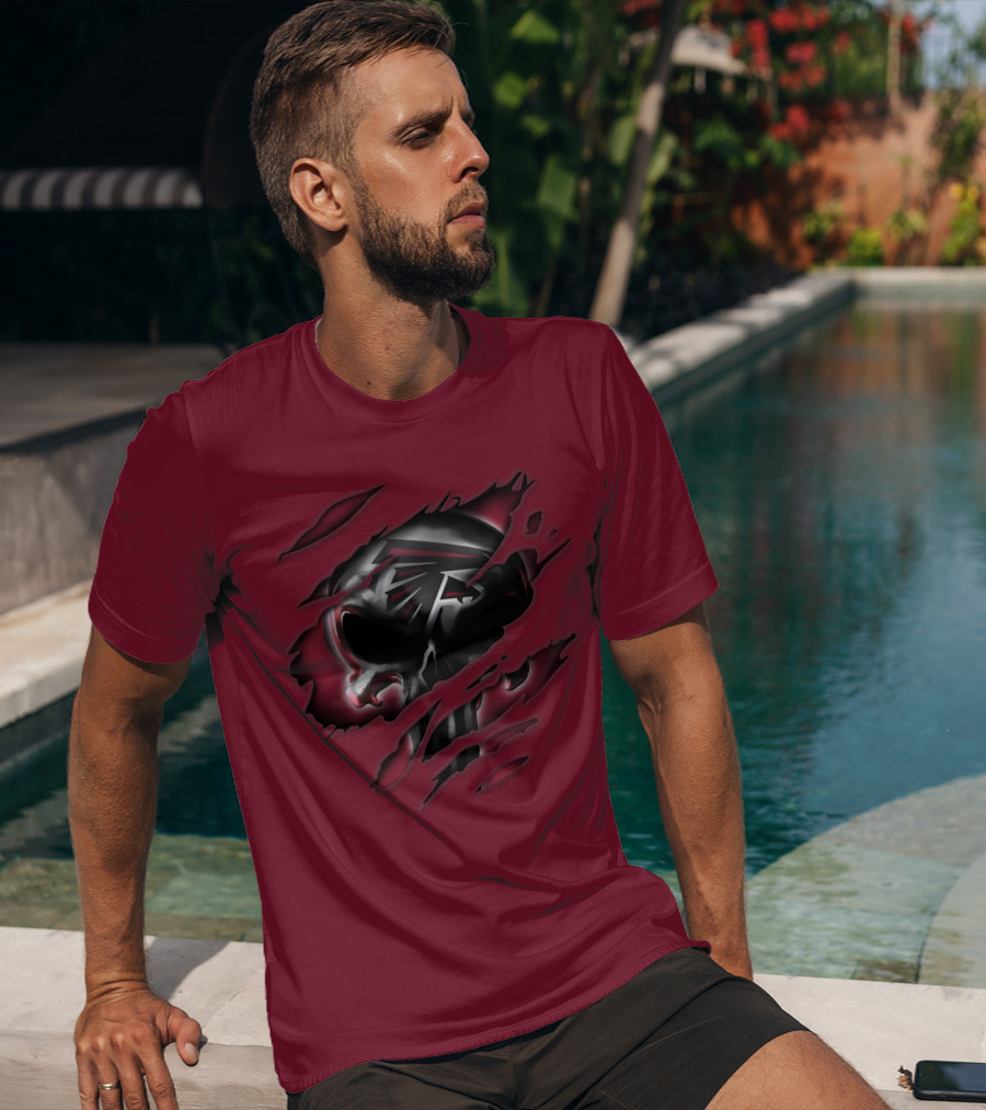 Atlanta Falcons Skull T-Shirt