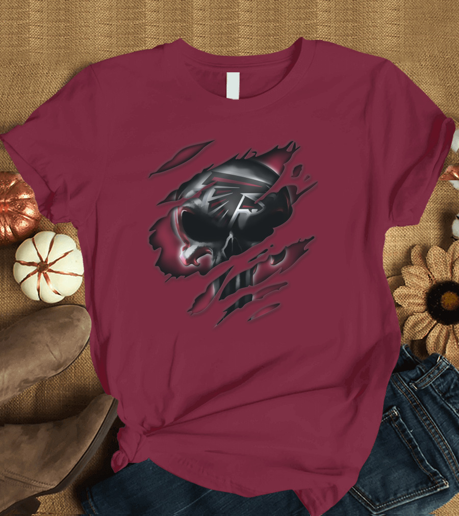 Atlanta Falcons Skull T-Shirt