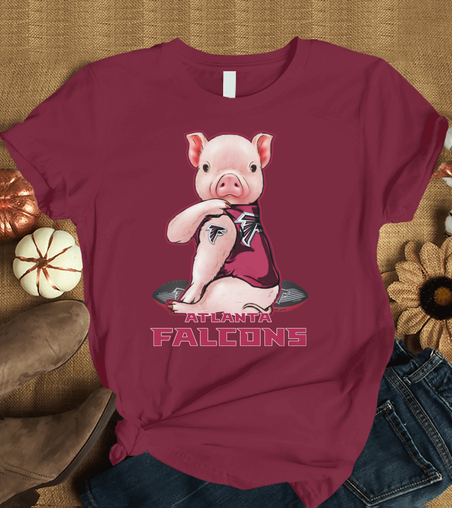 Atlanta Falcons Pig Mascot T-Shirt