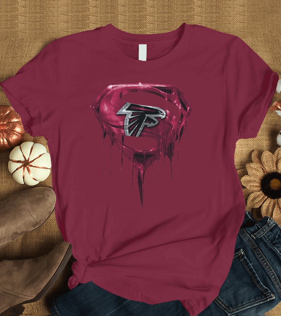 Spm Atlanta Falcons Superhero Emblem T-Shirt
