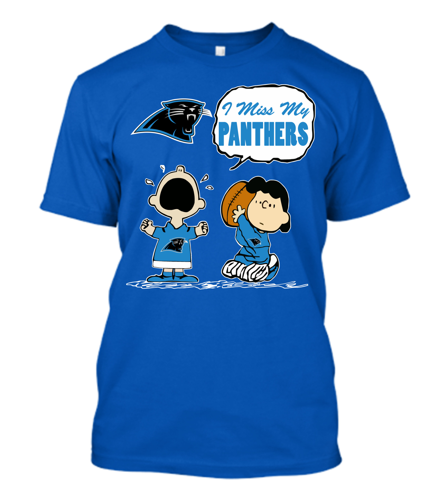 Carolina Panthers I Miss My Panthers Peanuts Football Fan T-Shirt