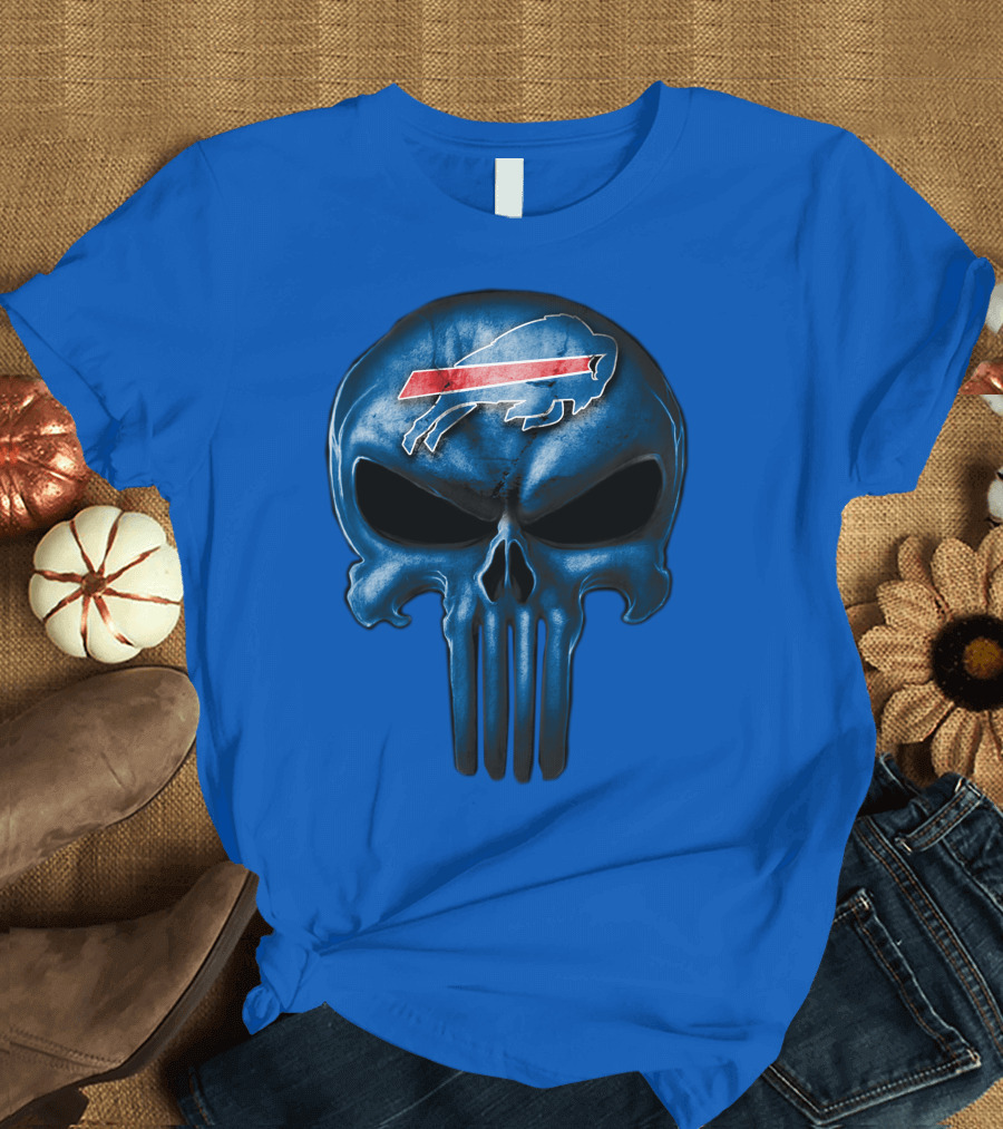 Buffalo Bills Skull Punisher T-Shirt