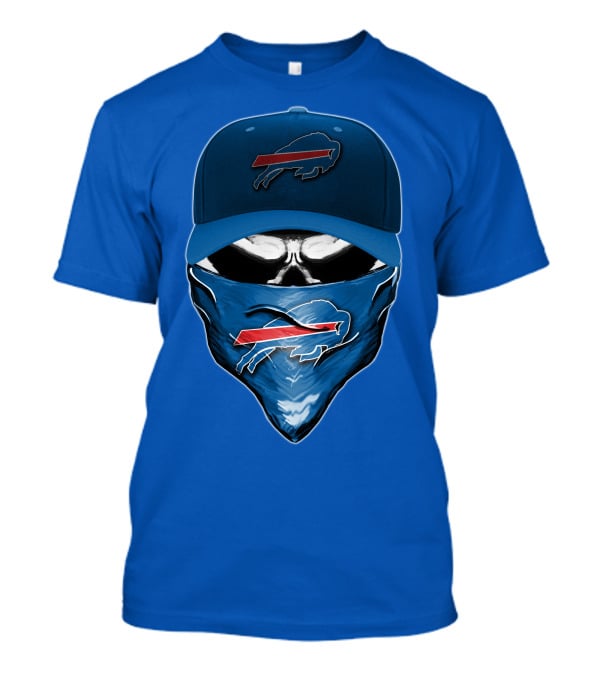 Skull V6 Buffalo Bills Mask And Cap With Team T-Shirt