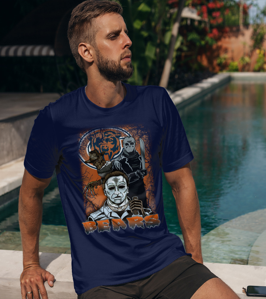 Chicago Bears Horror Icons Bear T-Shirt
