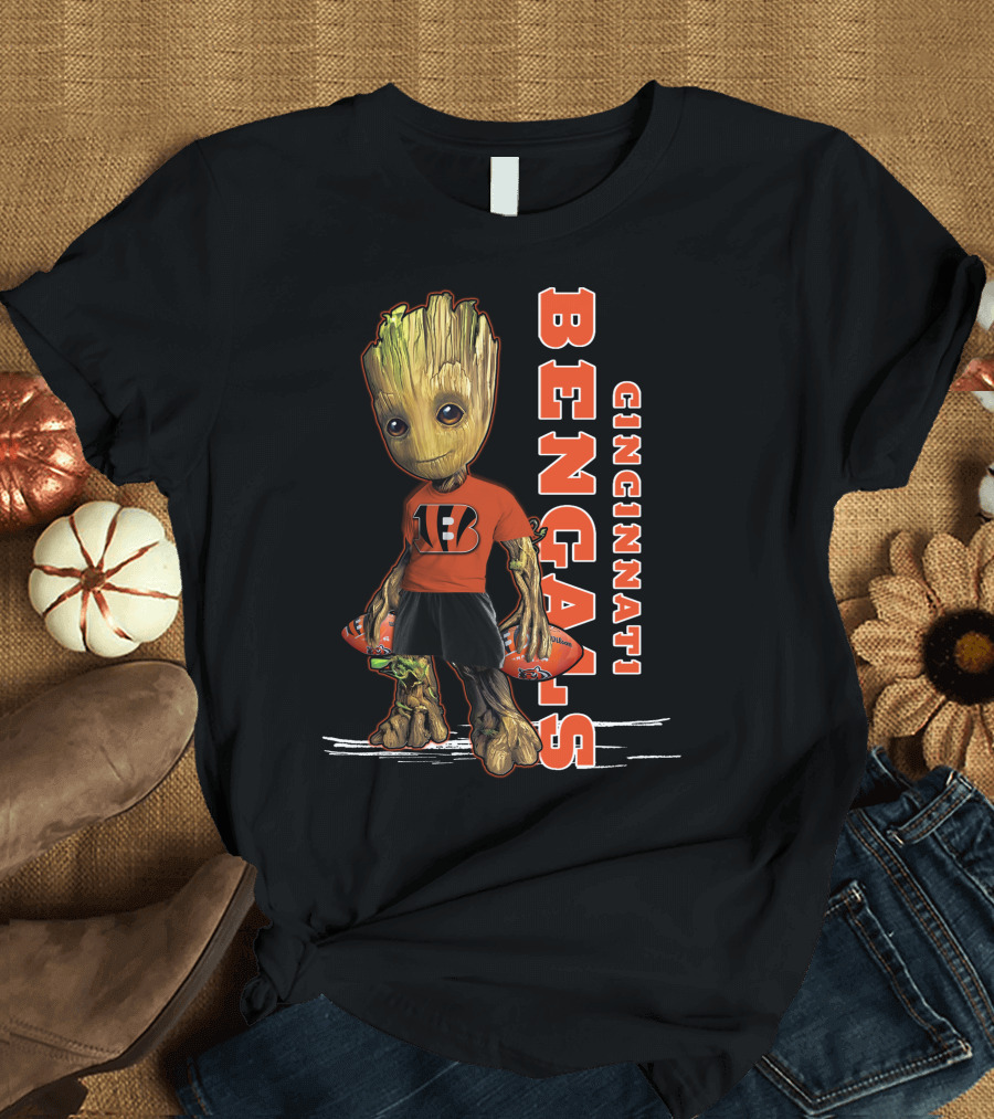 Groot Cincinnati Bengals Football Fan T-Shirt