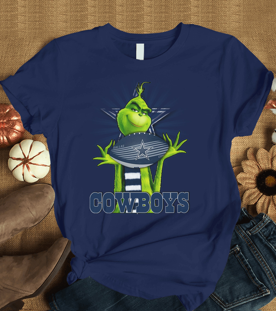 Grinch Dallas Cowboys Football T-Shirt