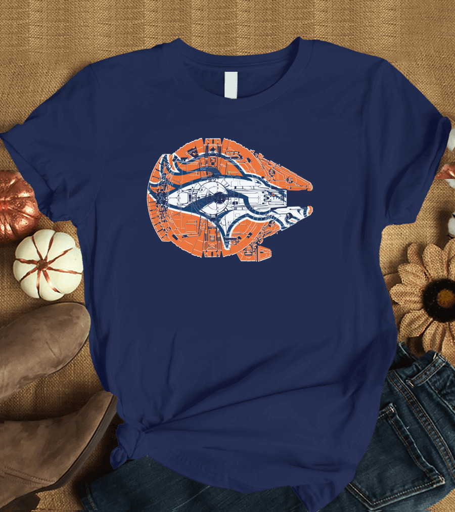 Denver Broncos Star Wars Millennium Falcon T-Shirt