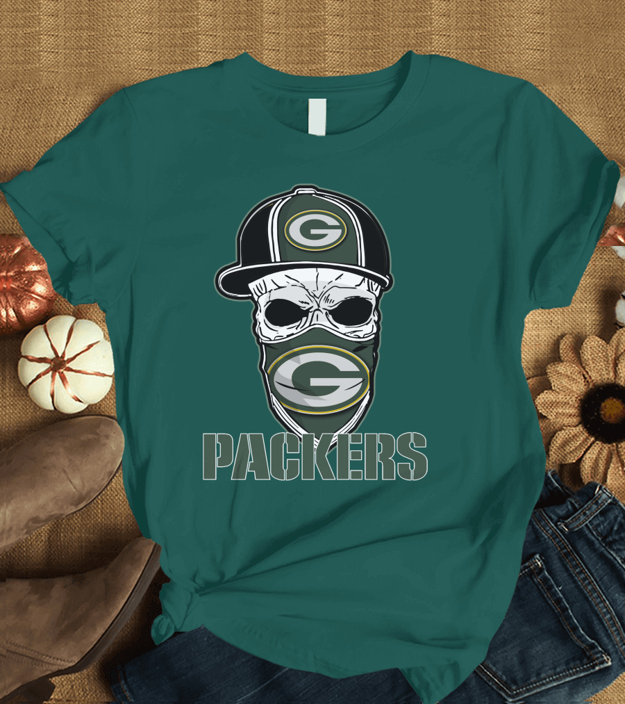 Packers Skull Hat Green Bay Packers T-Shirt
