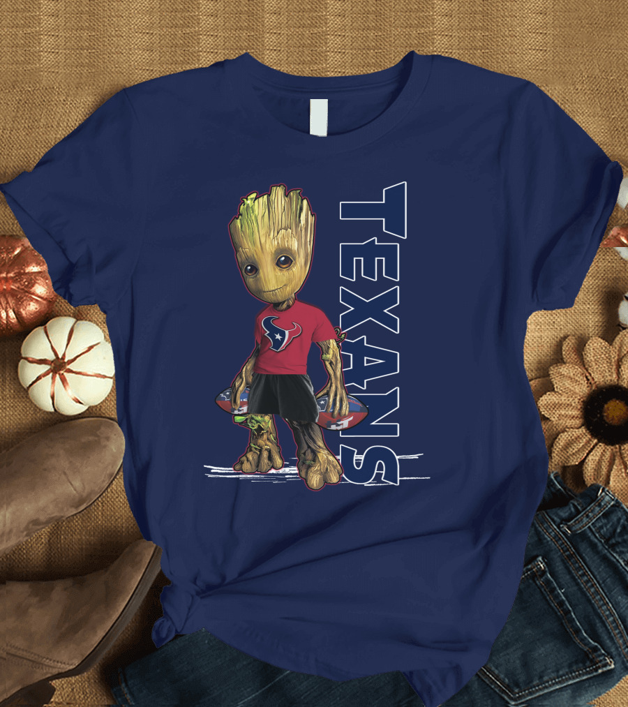 Groot Houston Texans NFL Team Fan Mascot T-Shirt