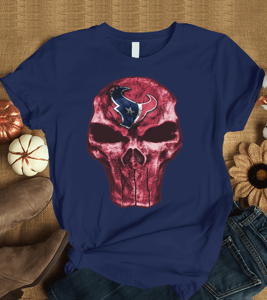 Houston Texans Skull Emblem T-Shirt
