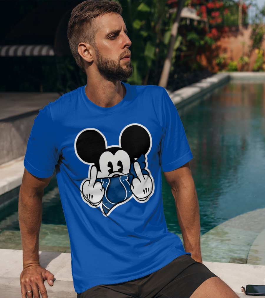 Mickey Mouse Indianapolis Colts Bandana Fan T-Shirt