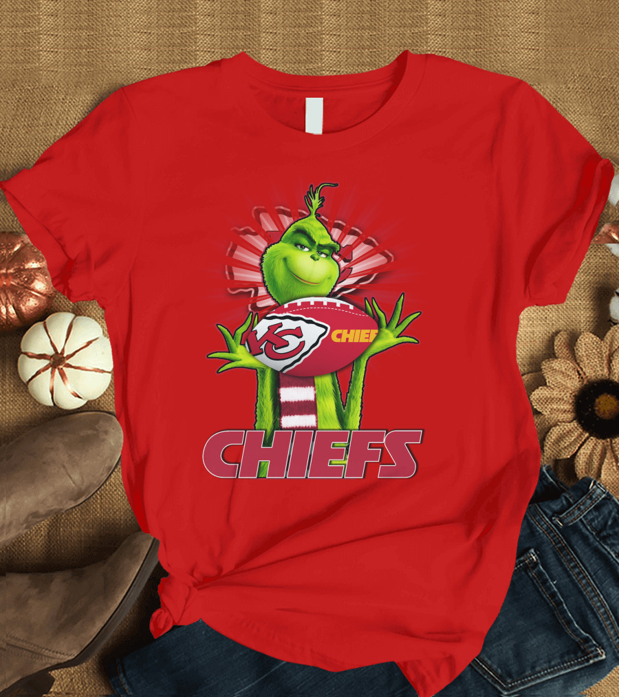 Grinch Chiefs Football KC T-Shirt