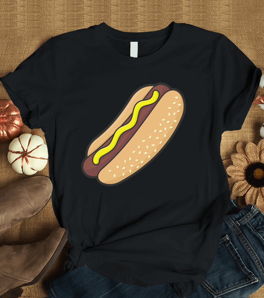 Hotdog with Mustard T-Shirt