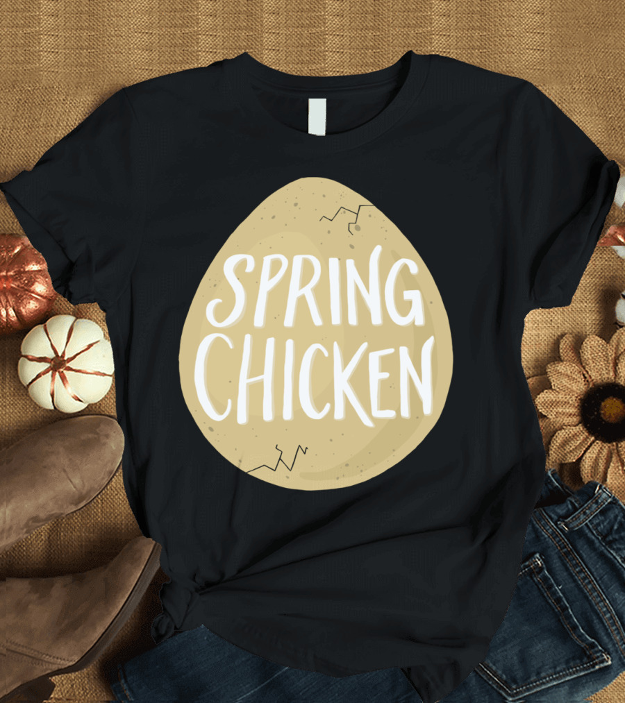 Spring Chicken Hatching Egg Cracked T-Shirt