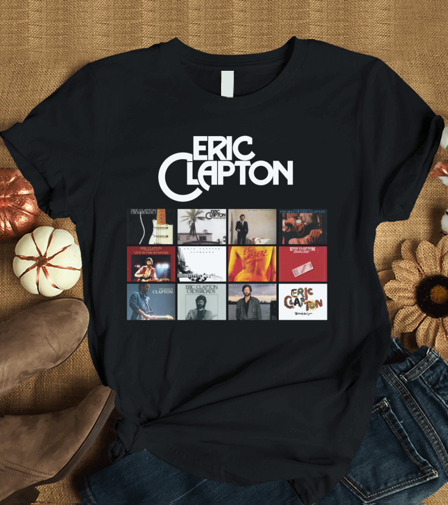 Eric Clapton Album Collection Essentials T-Shirt