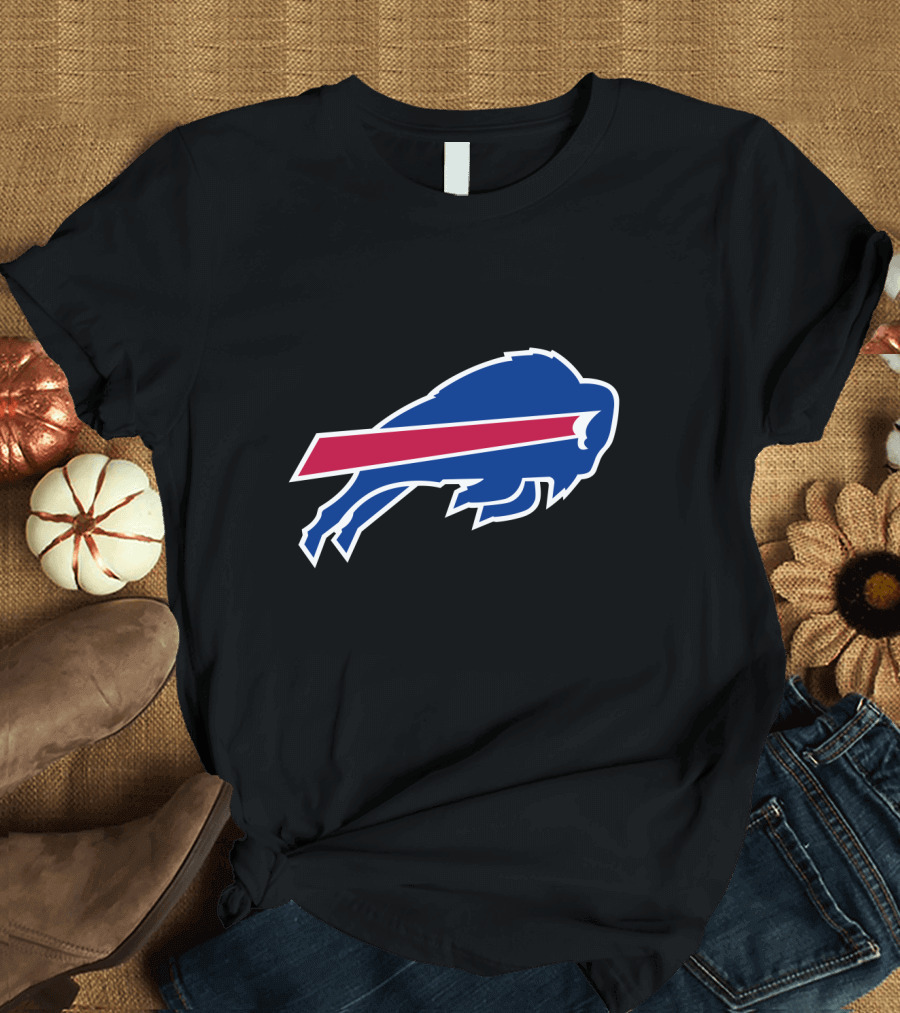 Buffalo Bills Bold Blue and Red Charging Buffalo T-Shirt