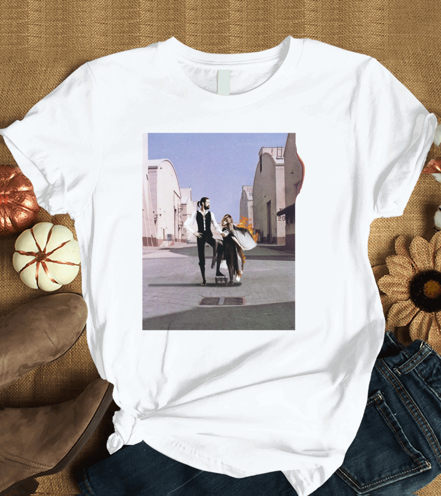 Rumours Wish You Were Here Pink Floyd Fleetwood Mac Vintage Fusion T-Shirt