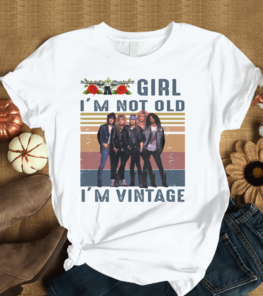 Guns N' Roses Girl I'm Not Old I'm Vintage T-Shirt