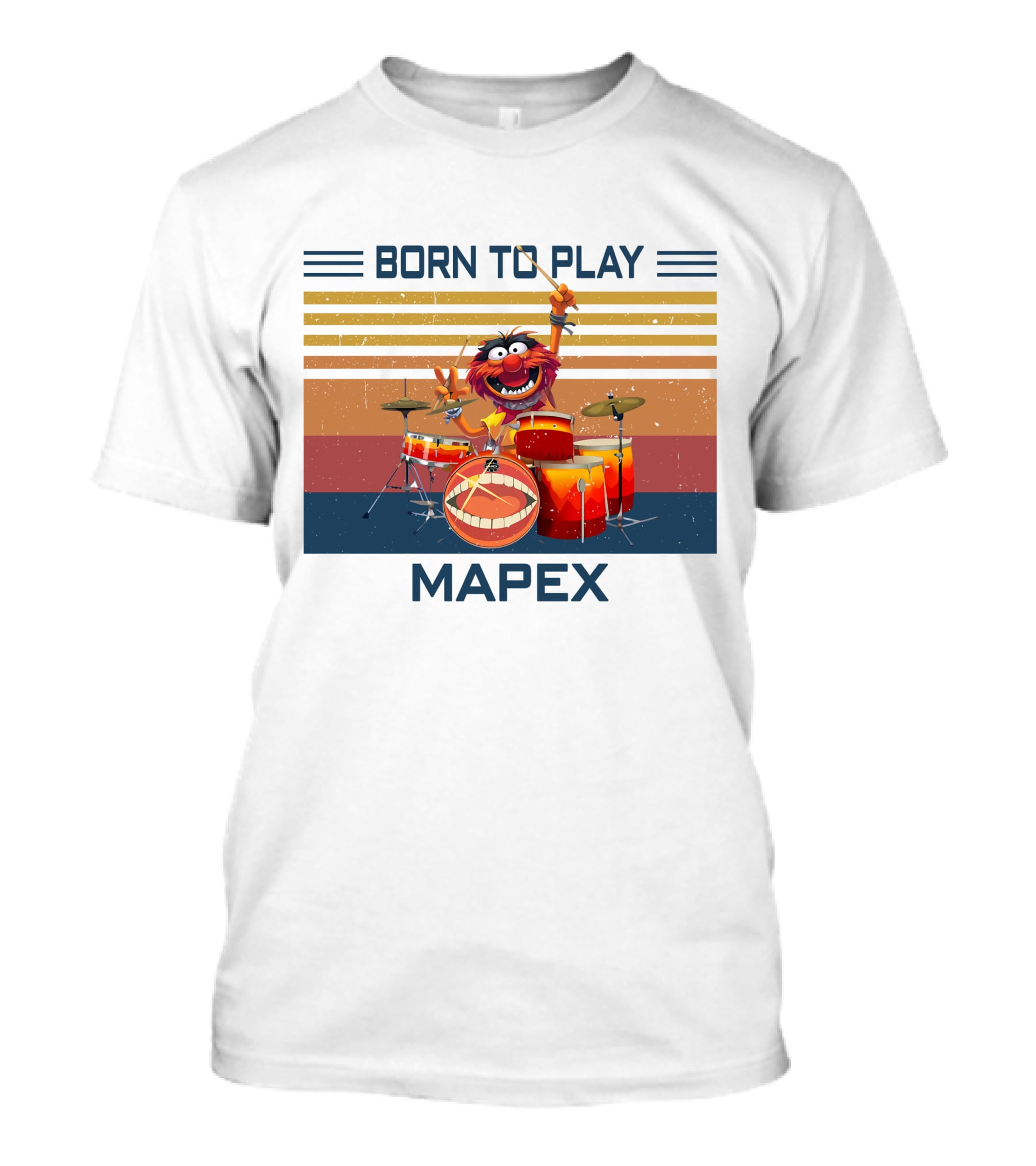 Born To Play Drum Mapex Animal Muppets T-Shirt