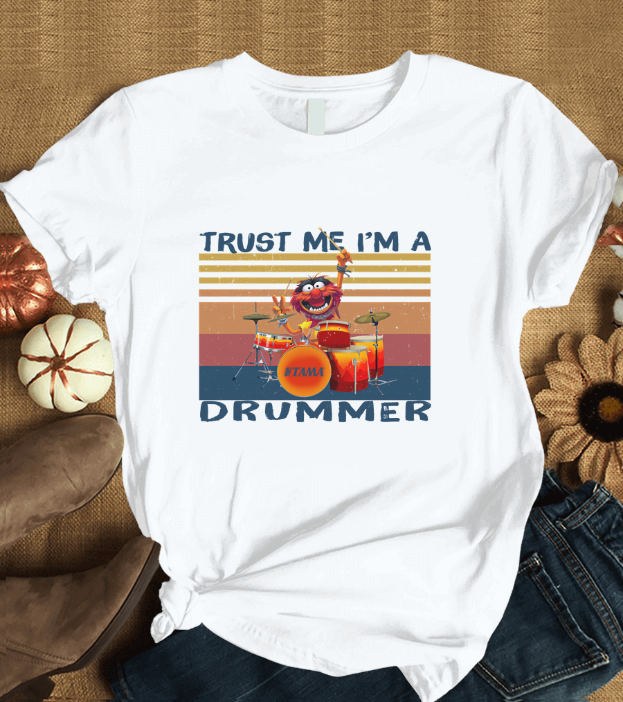 Tama Trust Me I'm A Drummer Animal Muppets T-Shirt