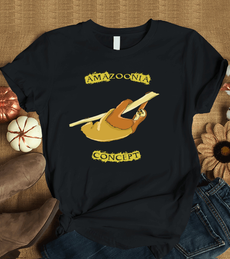 AmaZOOnia Concept Sloth Hanging on Branch T-Shirt