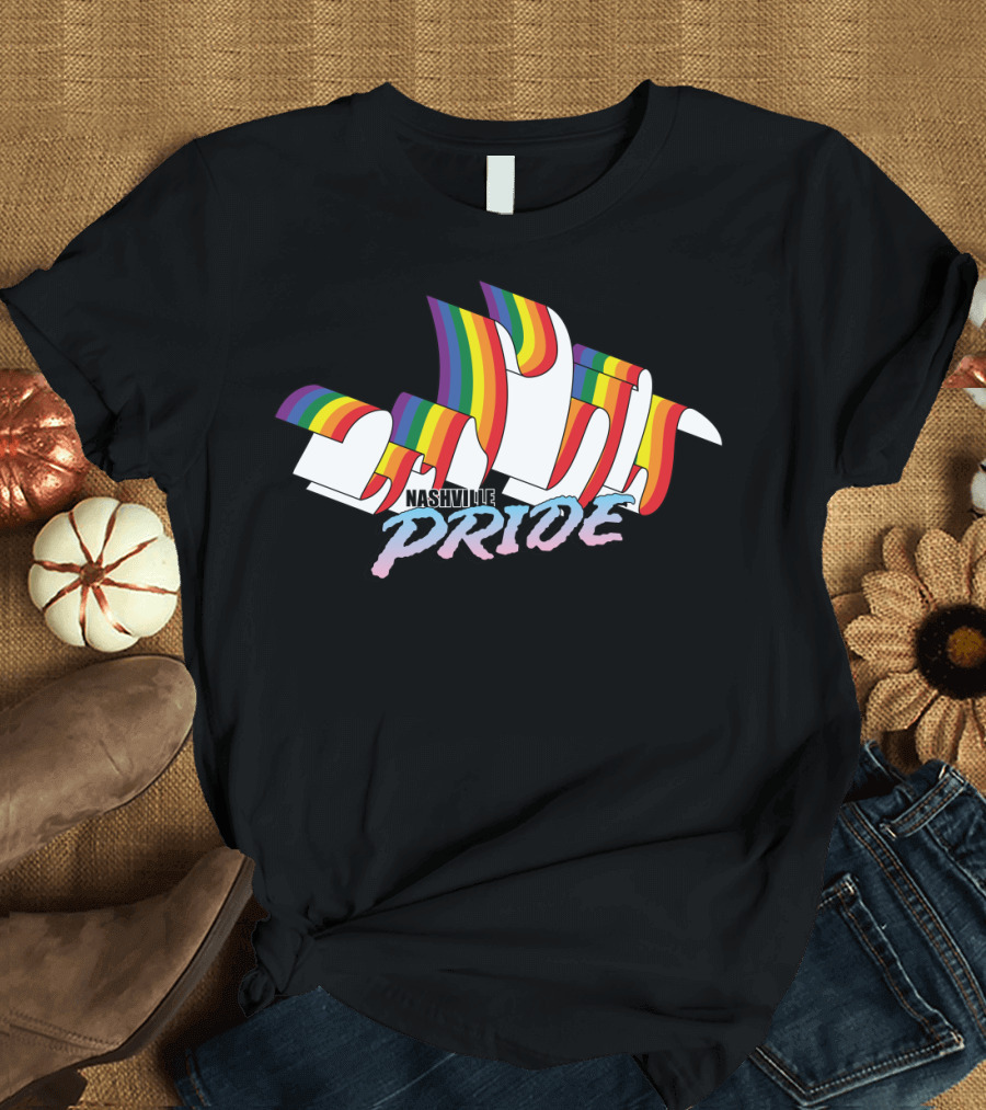 Nashville Pride Synthwave 3D T-Shirt
