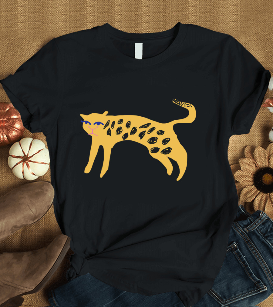 BIG CAT Yellow Leopard T-Shirt