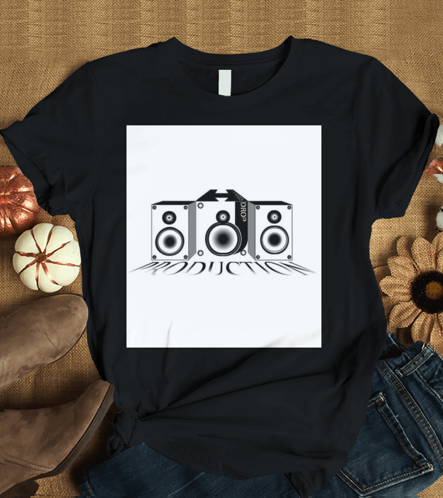 Hard Drop Productions Speaker Logo Sound System T-Shirt