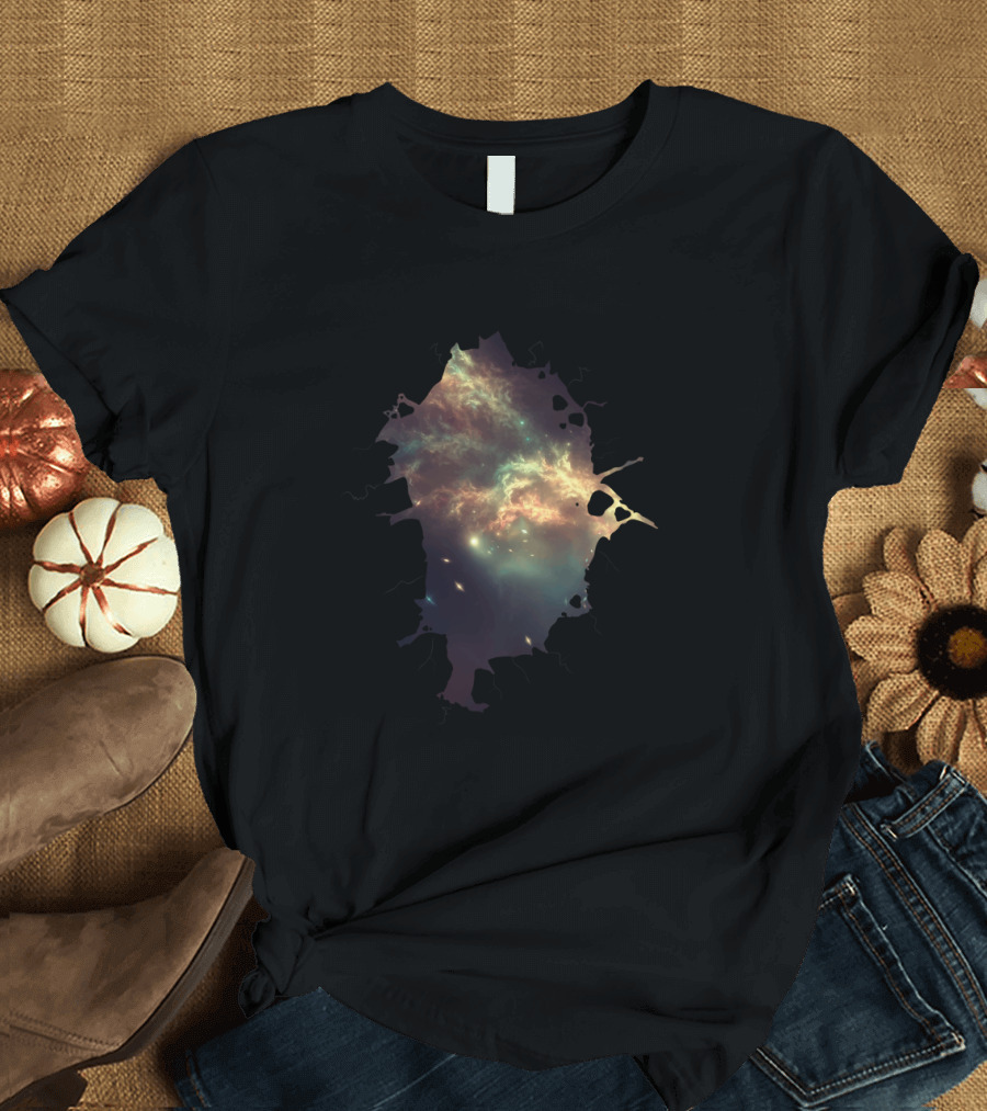 Discover the Universe: Into Space Cosmic Nebula Exploration T-Shirt