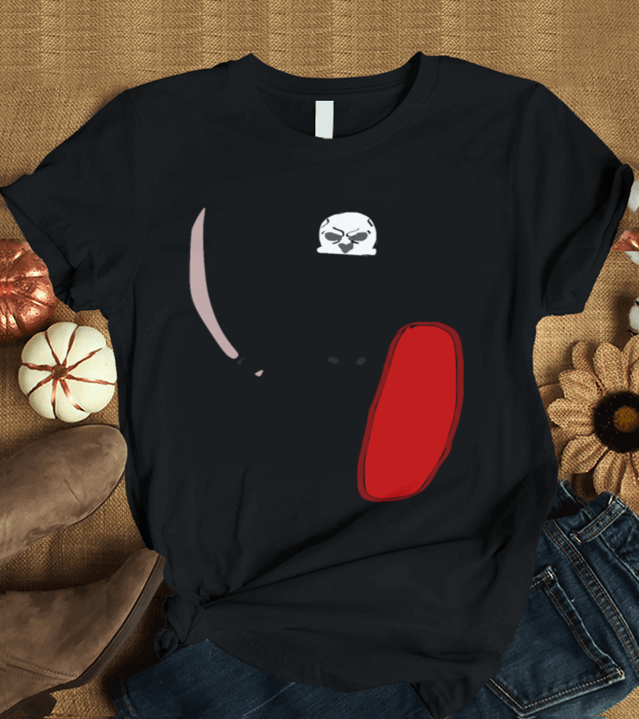Skeleton Warrior with Sword and Red Shield T-Shirt