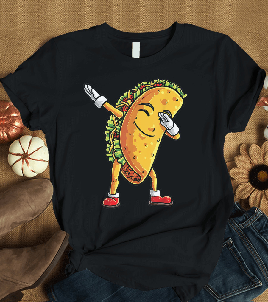 Dabbing Taco Cinco de Mayo Animation T-Shirt