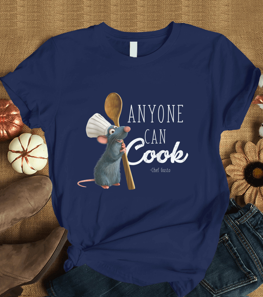 Disney Pixar Ratatouille Remy Anyone Can Cook Chef Gusto T-Shirt