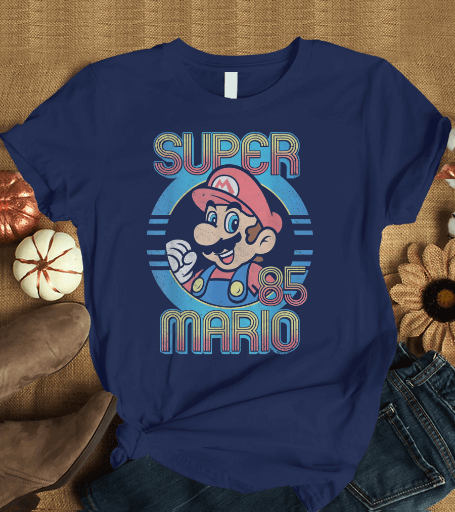 Super Mario Retro 85 Circle Classic T-Shirt
