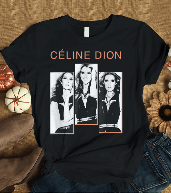 T-Shirt: Céline Dion My Heart Sans Attendre Go On T-Shirt Céline Dion My Heart Sans Attendre Go On T-Shirt