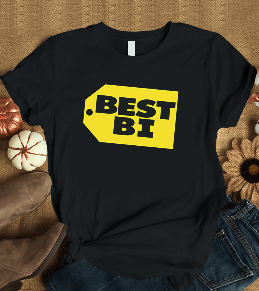 Best Bi Parody Yellow Price Tag T-Shirt