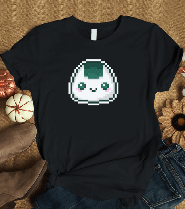 T-Shirt: PIXEL ONIGIRI KAWAII CUTE RICE BALL CHARACTER T-Shirt PIXEL ONIGIRI KAWAII CUTE RICE BALL CHARACTER T-Shirt