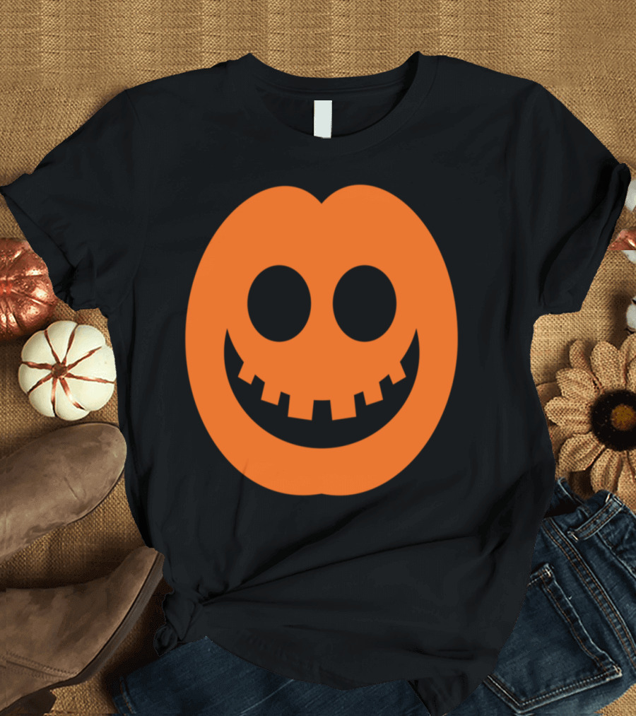 Smiling Halloween Pumpkin Face Costume Ideas T-Shirt