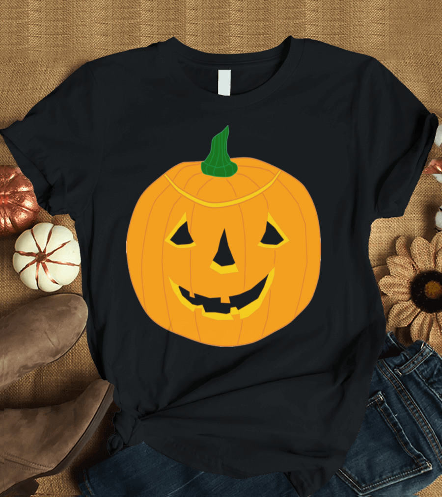 Happy Halloween Jack-o'-Lantern Pumpkin Face T-Shirt