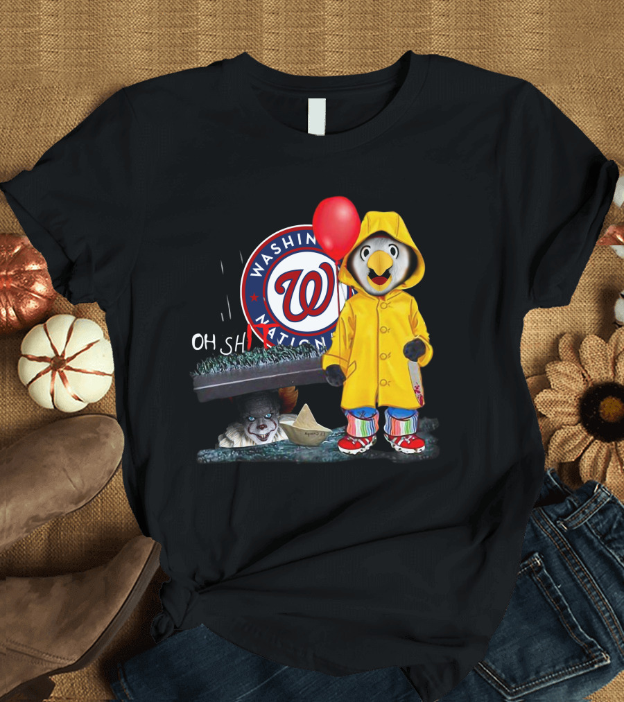 Washington Nationals Pennywise Penguin Red Balloon T-Shirt