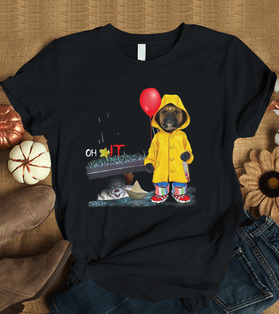 IT BoxerDs Raincoat Red Balloon Dog Encounter T-Shirt
