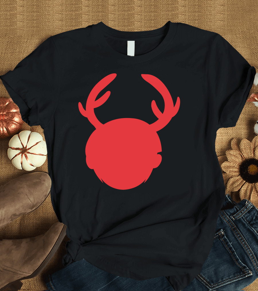 Silhouette Antlers Red Head T-Shirt