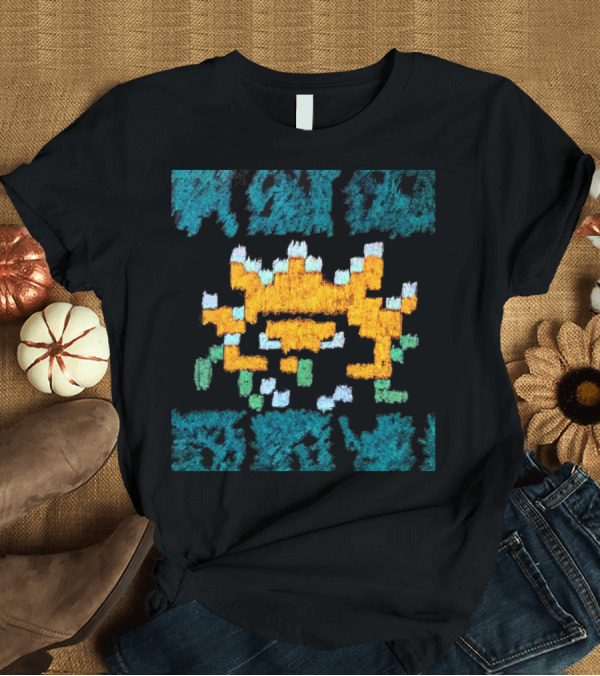 T-Shirt: Vintage Arcade Alien Pixel Art Lazy Zoomer T-Shirt Vintage Arcade Alien Pixel Art Lazy Zoomer T-Shirt