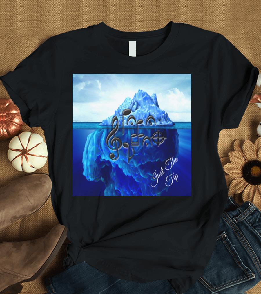 Just The Tip Iceberg Music Notes Visual T-Shirt