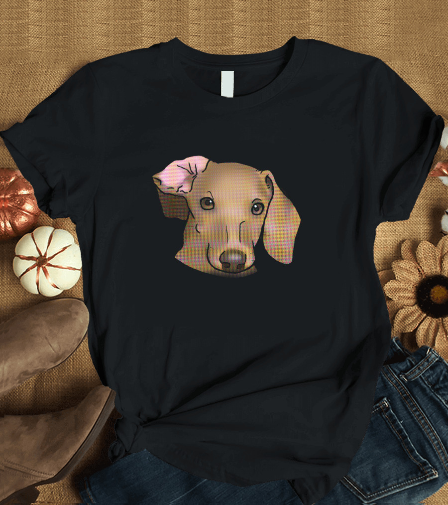 Bad Ear Day Dachshund Portrait Dog Humor T-Shirt