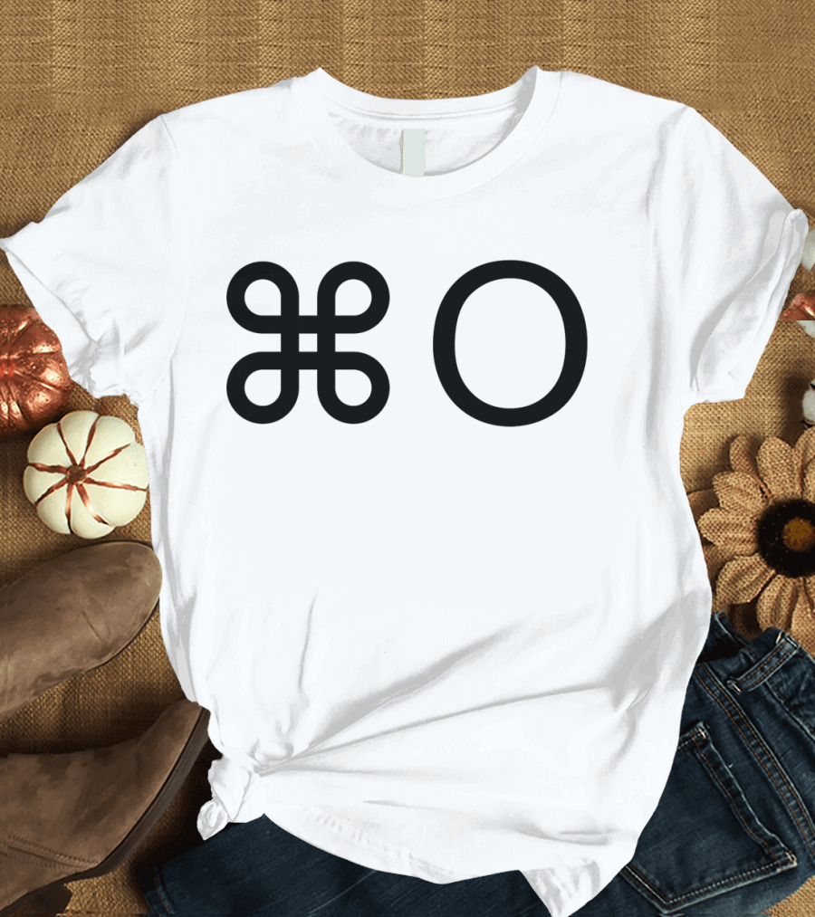 Command Symbol Infinity Loop and Circle T-Shirt