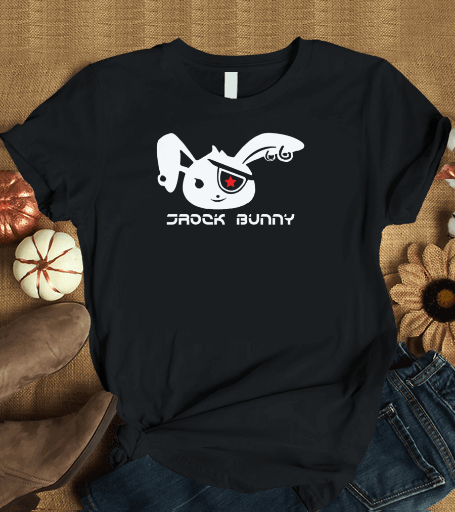Rock Bunny with Punk Star Eye Patch T-Shirt